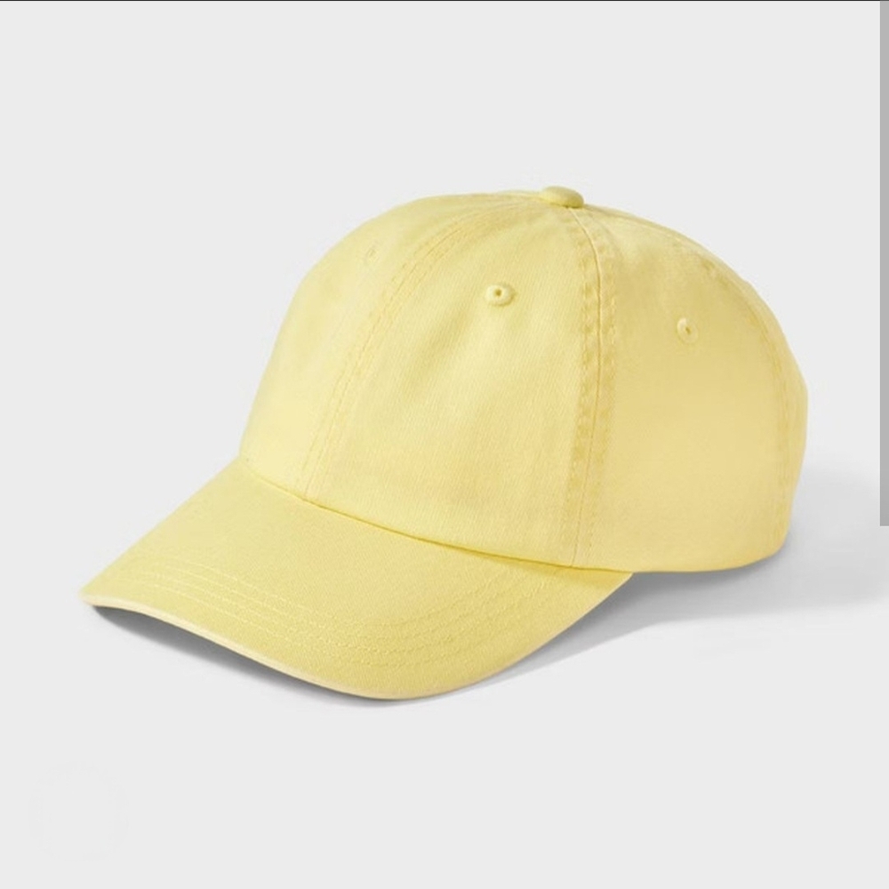 JoyLab Washed Baseball Hat - Yellow